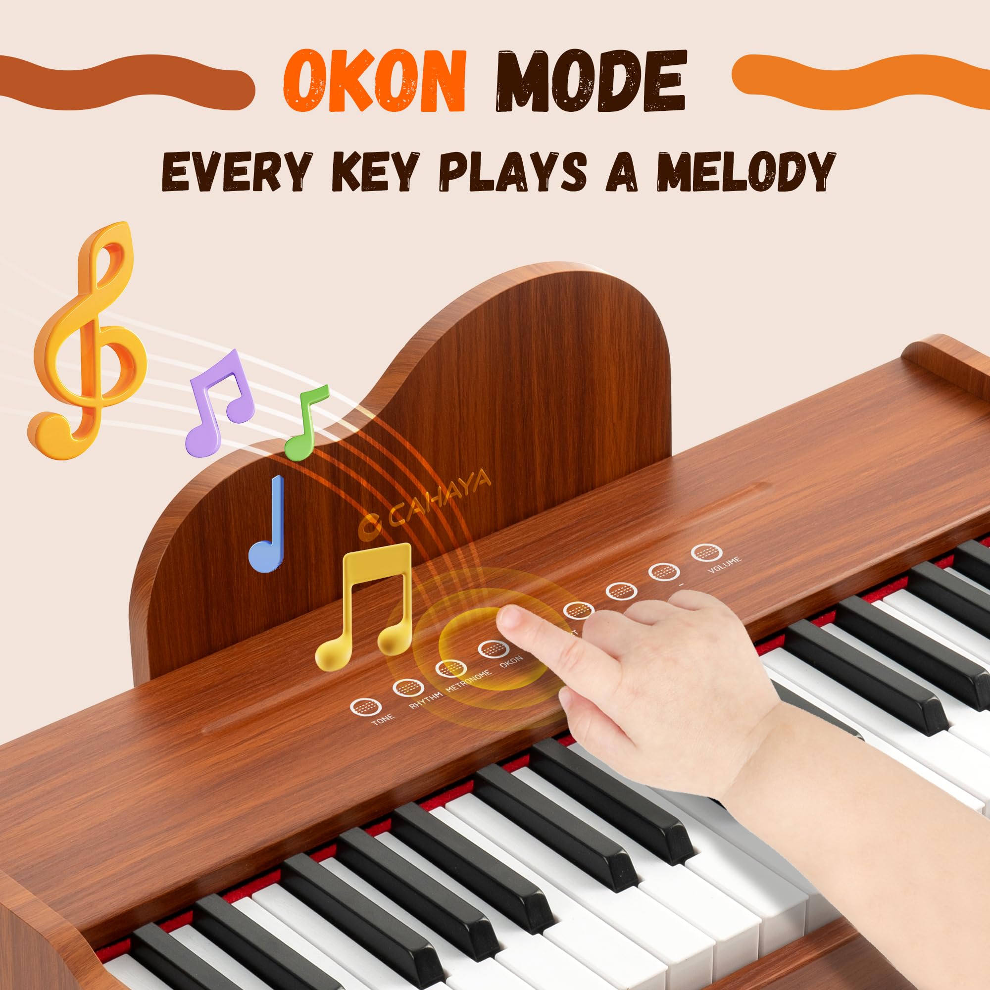 CAHAYA smart play mode enhances creativity with responsive touch controls
