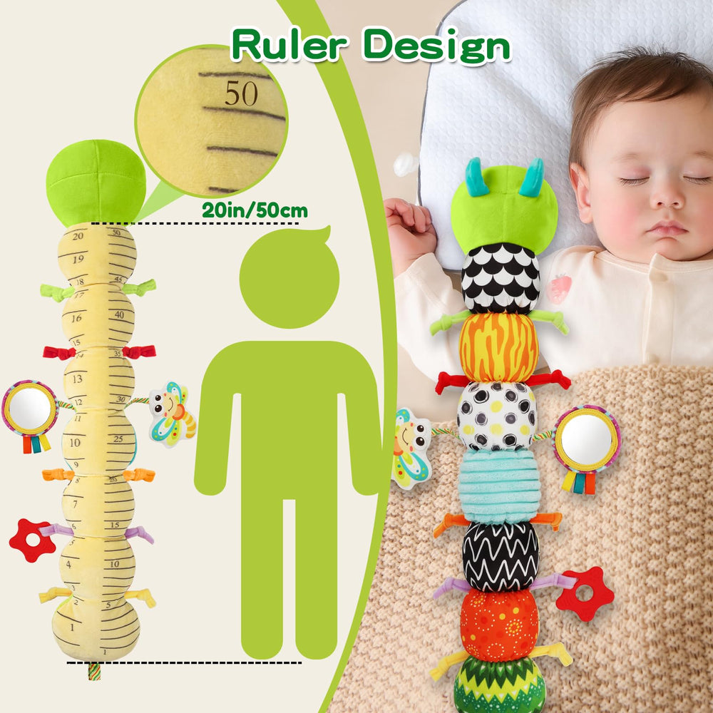 CAHILON travel-friendly caterpillar is perfect for on-the-go play.