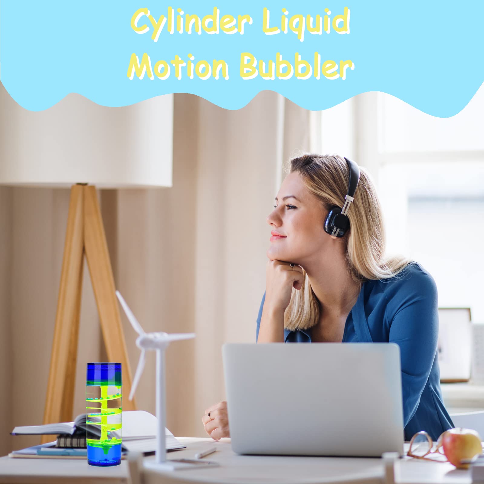 CAILINK Liquid Motion Bubbler serves as desk decor that helps concentrate.
