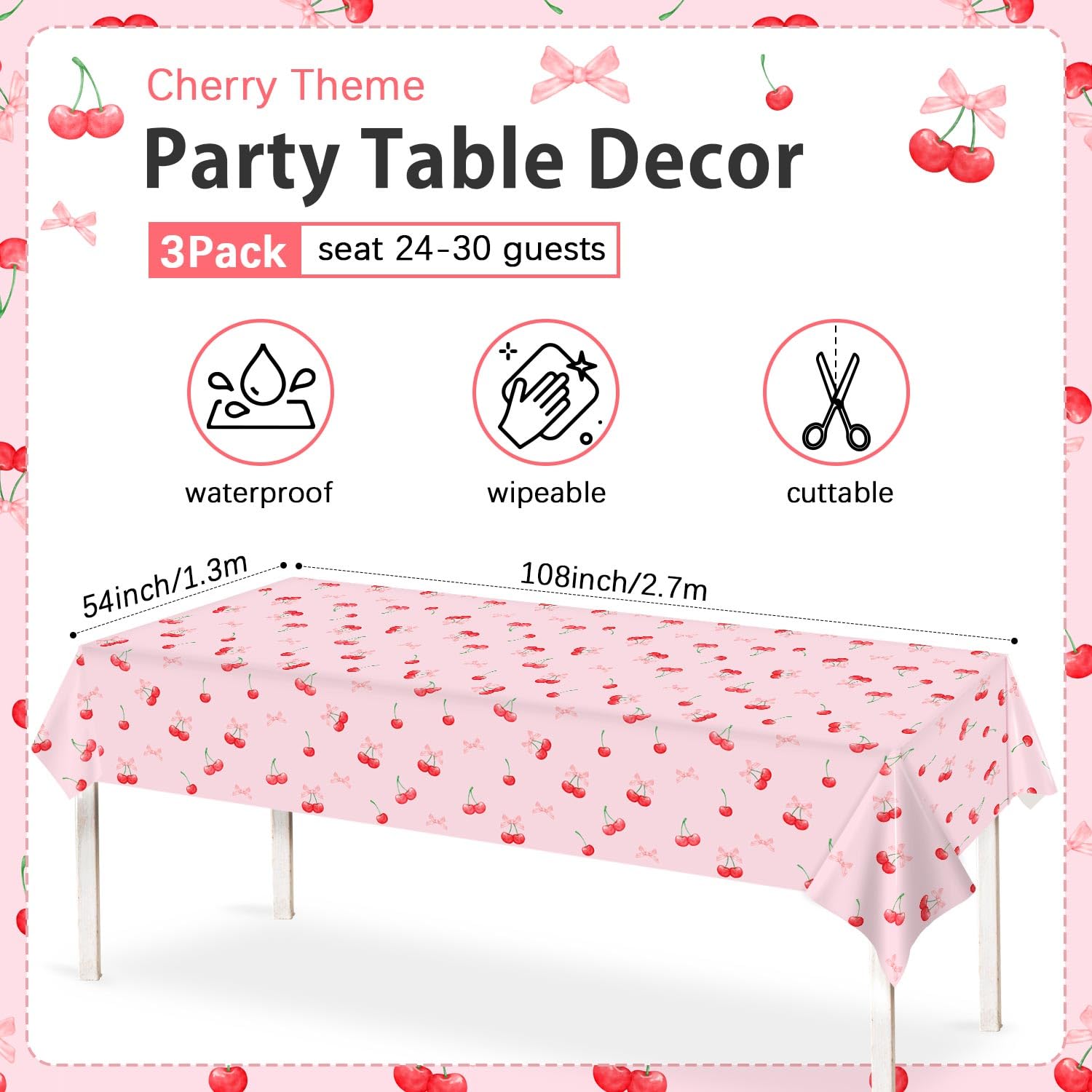 Caisehabu tablecloth on dining table protects surfaces while adding color.