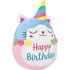 CAIYUEGG cat plush unicorn—soft cuddle toy for play and display.