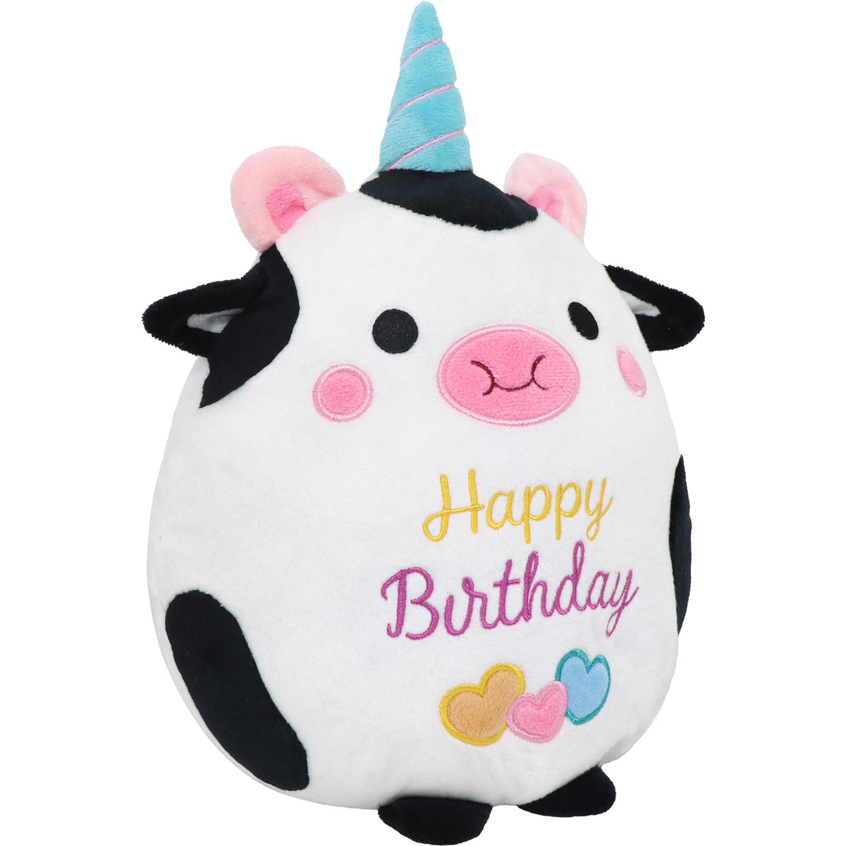 CAIYUEGG cow plush 10 inch with soft fabric for cuddling and decor.