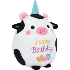 CAIYUEGG cow plush 10 inch with soft fabric for cuddling and decor.