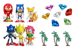 Cake Toppers Classic Sonic 15-piece set for display-ready figure collection and party decor.