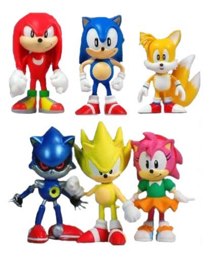 Cake Toppers Classic Sonic friends palm trees for a vivid celebration scene.