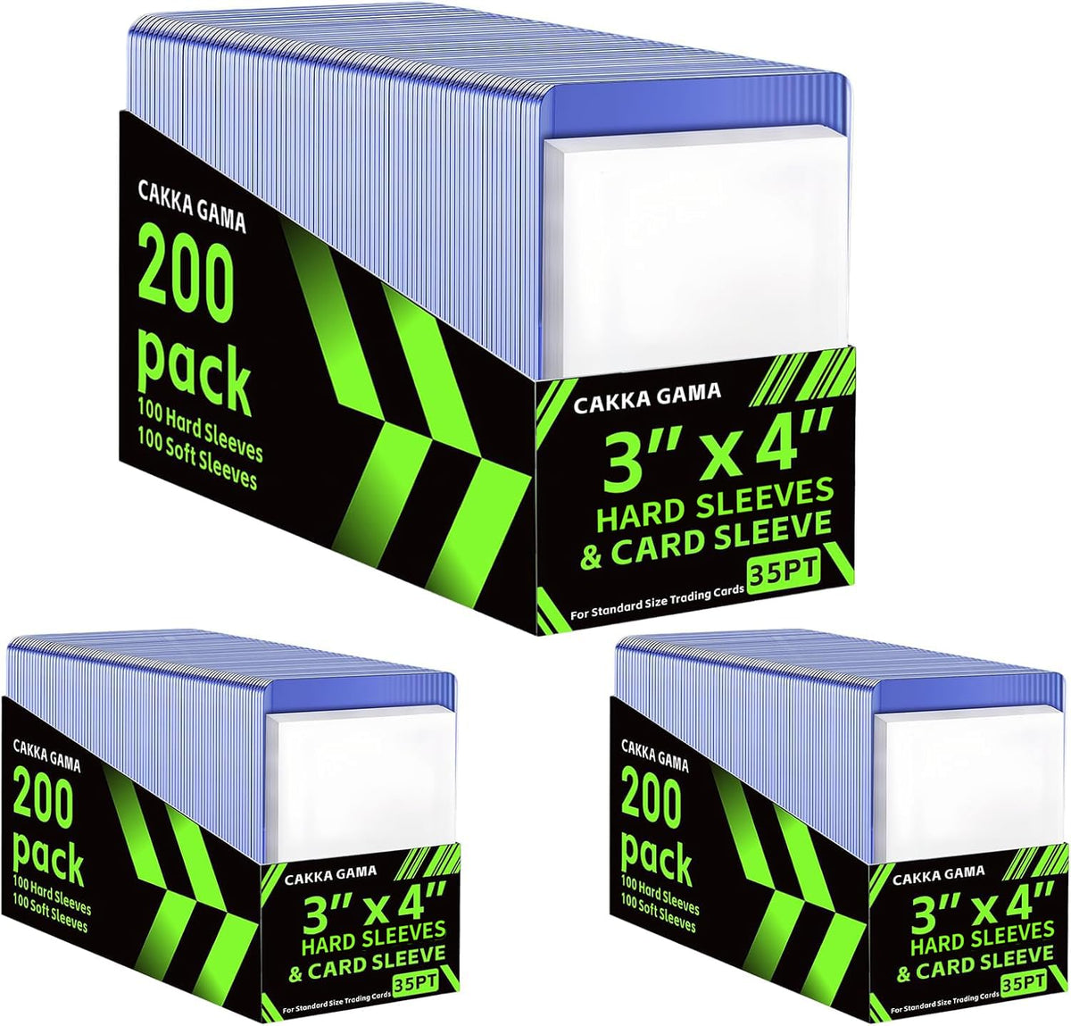 CAKKAGAMA 600pcs card sleeves pack for versatile protection and storage.