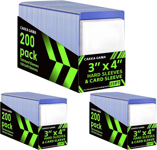 CAKKAGAMA 600pcs card sleeves pack for versatile protection and storage.