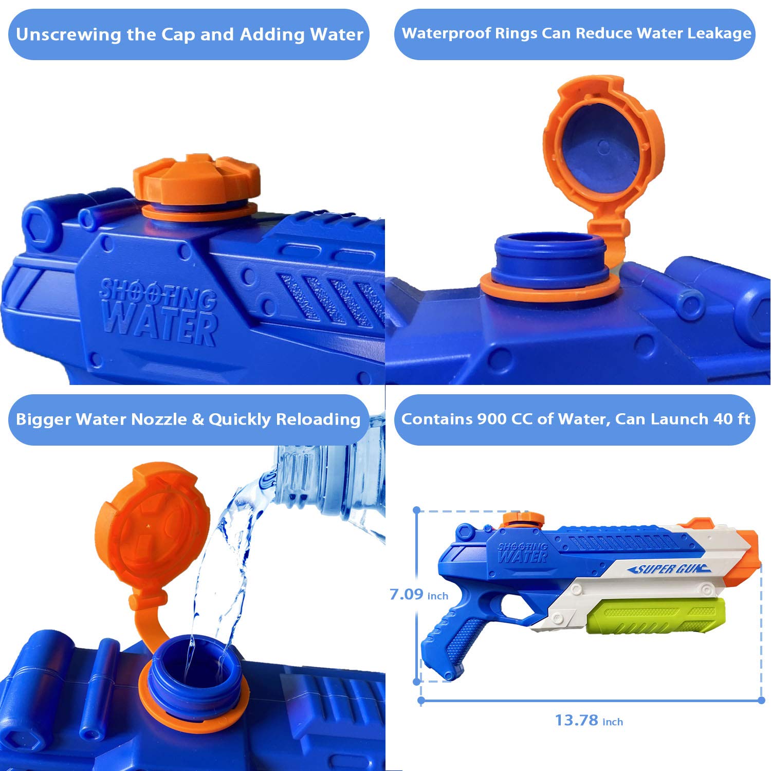 Durable ABS construction ensures safe backyard play.