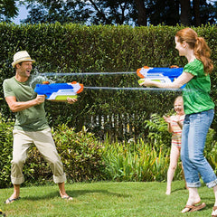Cakuni pump-action water guns for quick, accurate shots.