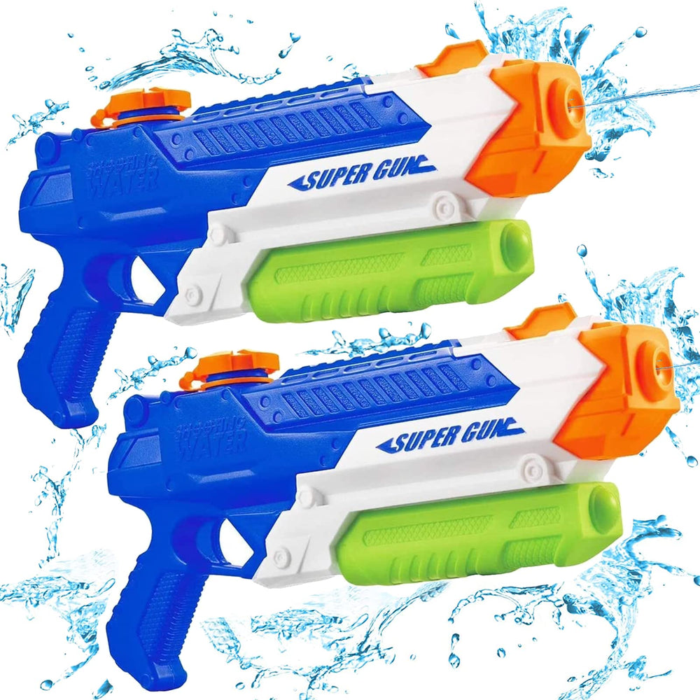 Cakuni 2-pack water guns in front view, ready for backyard battles.