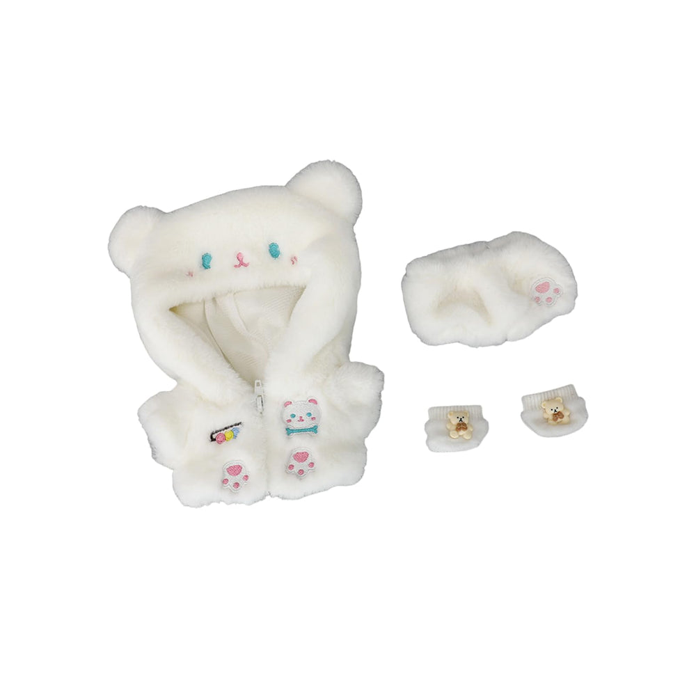 CALEMBOU 20cm plush doll clothes with animal design offer soft fabric for easy dressing.