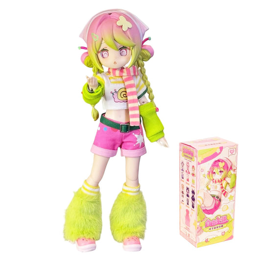 Calembo BJD blind box figure with electronic pet design for display.
