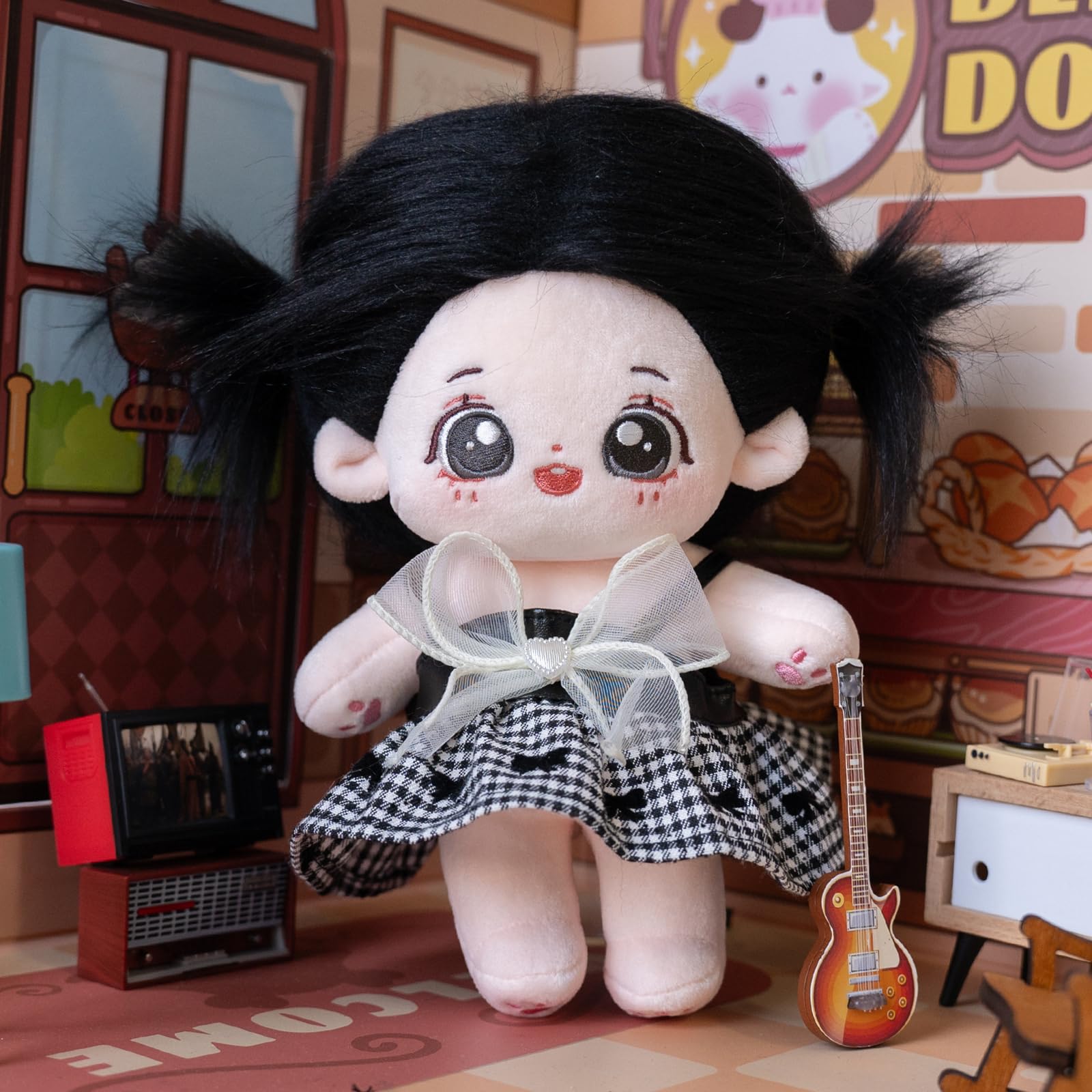 CALEMBOU plush doll outfits fit 20cm dolls for endless wardrobe fun.