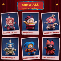 CALEMBOU circus series plush doll—kawaii collectible with charming details.
