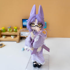 CALEMBOU Jumping Moon Time Rabbits with 18 joints enables dynamic posing.