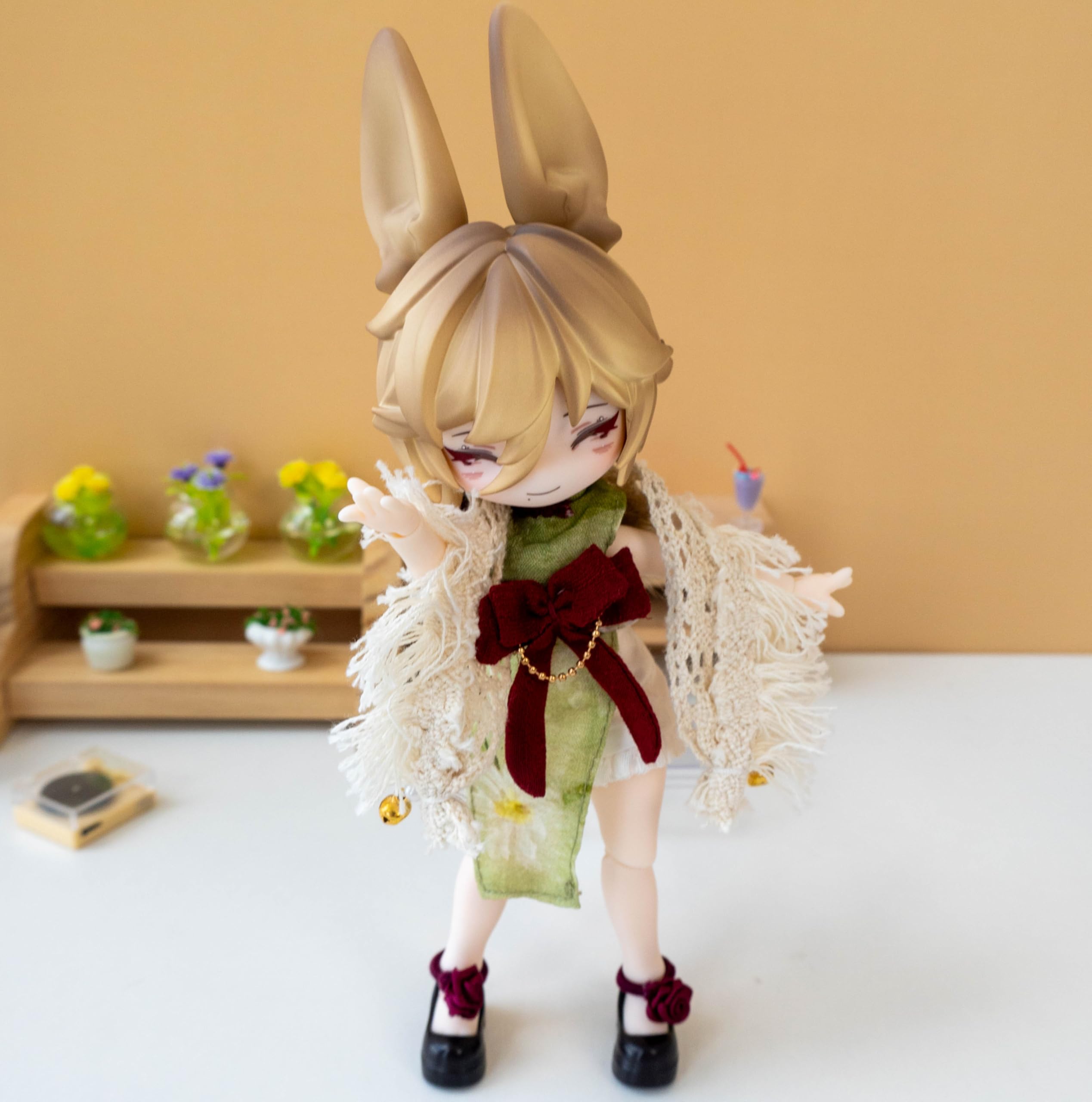 CALEMBOU Jumping Moon Time Rabbits detailed outfits for endless dress-up play.