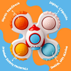 CalfQueen suction cup works on windows for versatile play surfaces.