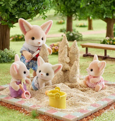 Calico Critters Fennec Fox Twins inspire sandbox treasure-hunt adventures.