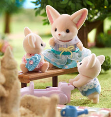 Calico Critters Fennec Fox Twins feature soft flocking for a tactile experience.