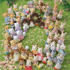 Calico Critters Hopscotch Rabbits mix and match to build a village