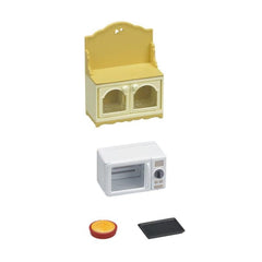 Calico Critters Microwave Cabinet for a realistic mini oven used in imaginative play