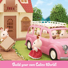 Calico Critters Picnic Van roof rack converts to a hopscotch game.