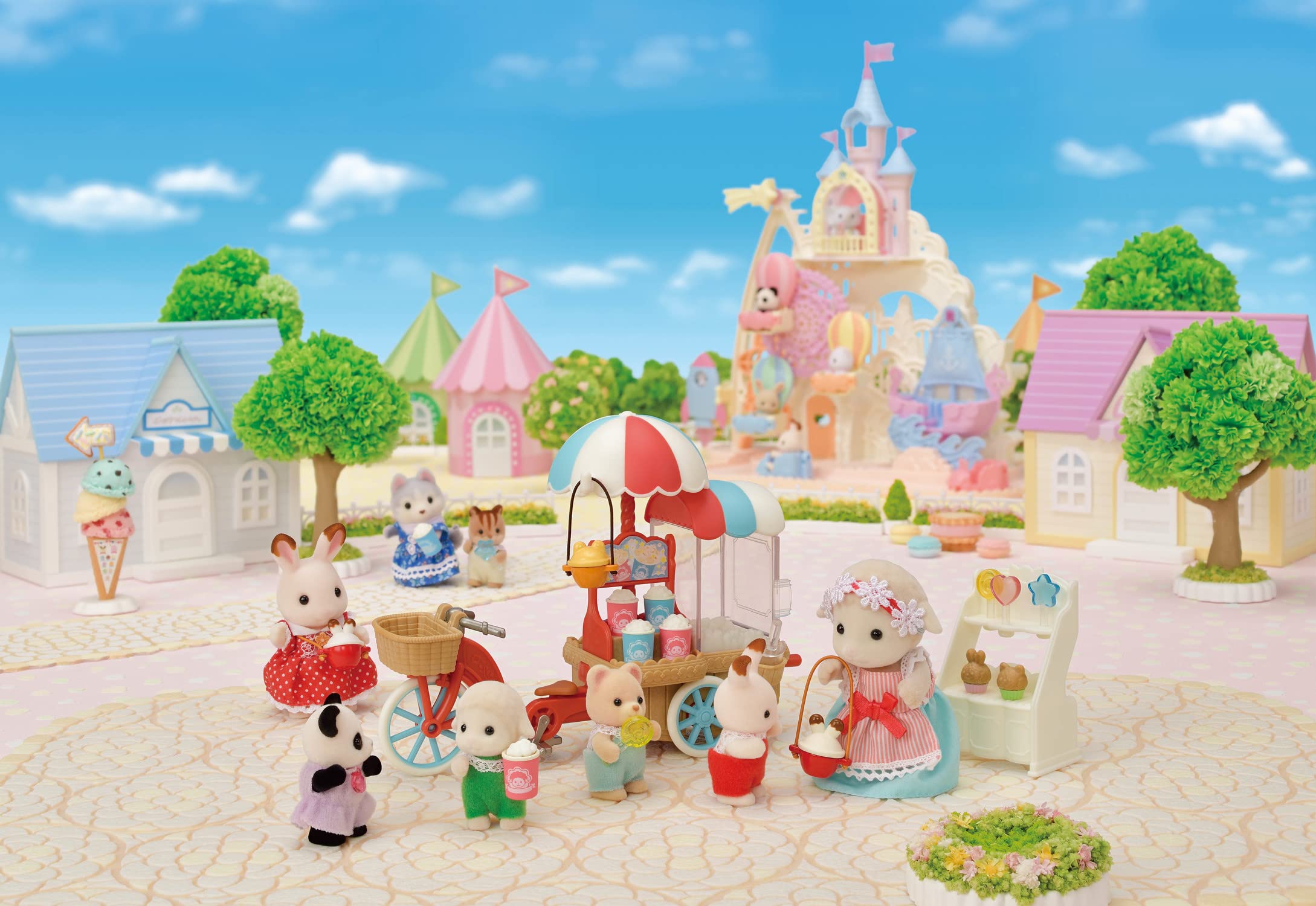 Calico Critters Popcorn Cups for serving pretend snacks to friends.