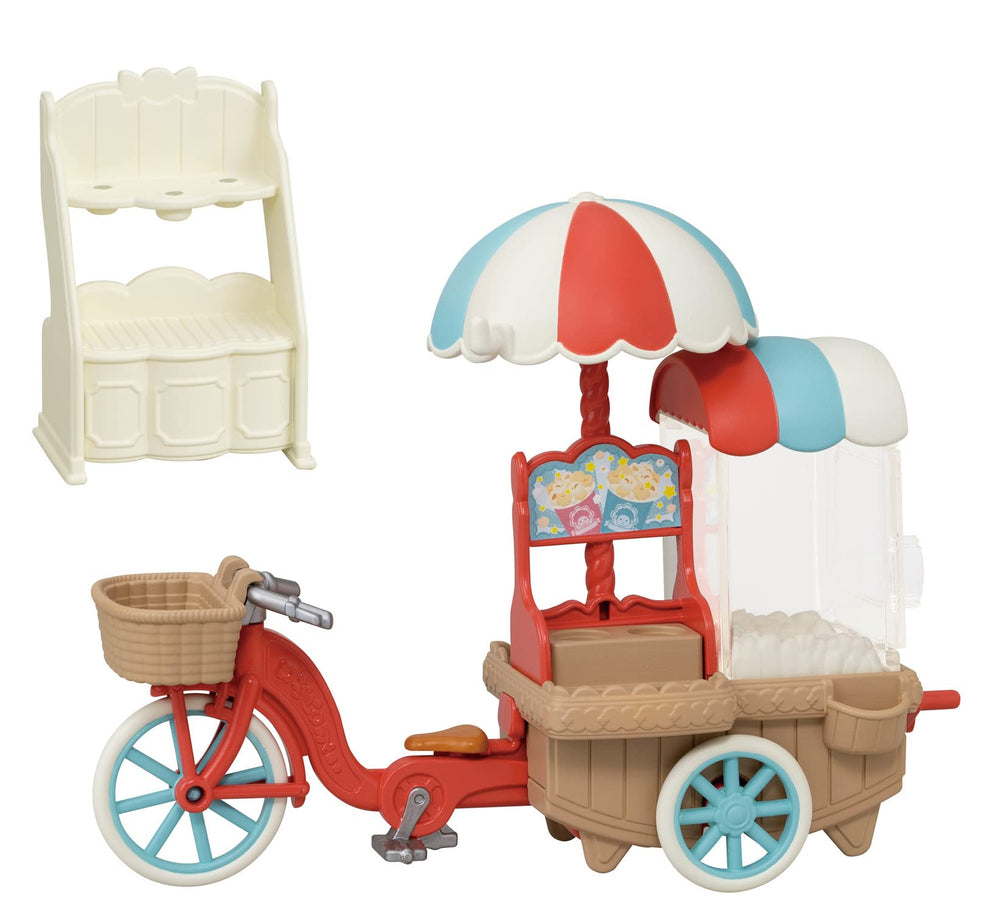 Calico Critters Popcorn Maker with kernels sparks pretend food prep.