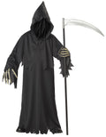 California Costumes Grim Reaper Deluxe child costume robe and hood for Halloween fun