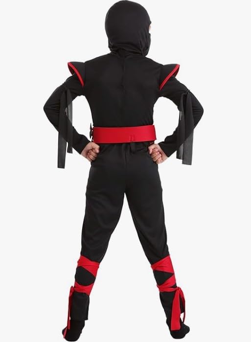 California Costumes Stealth Ninja belt with foam stars adds authentic flair.