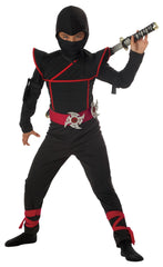 California Costumes Stealth Ninja hood detail for a kid-friendly costume.