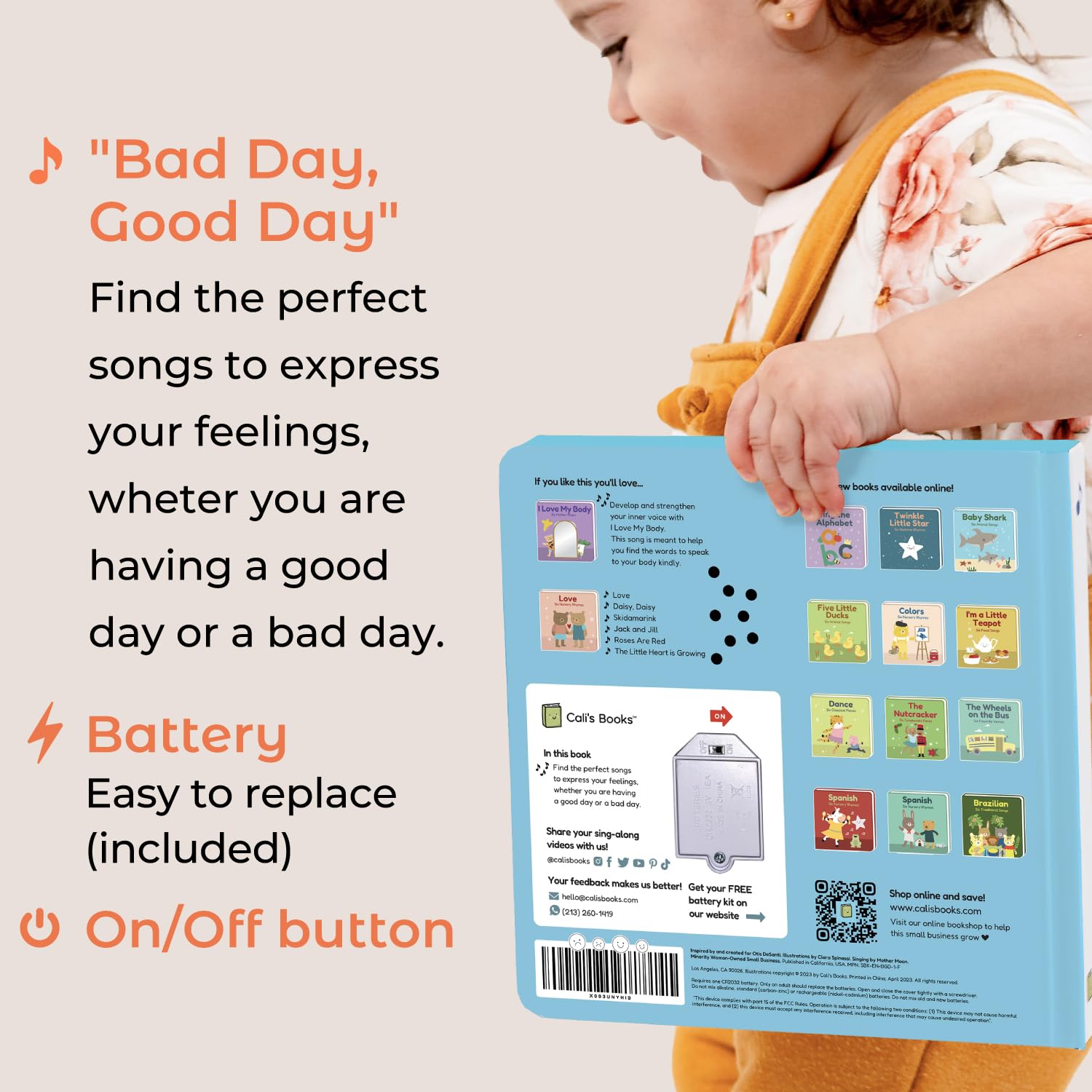Cali's Books Bad Day Good Day illustrations depict emotions for toddlers