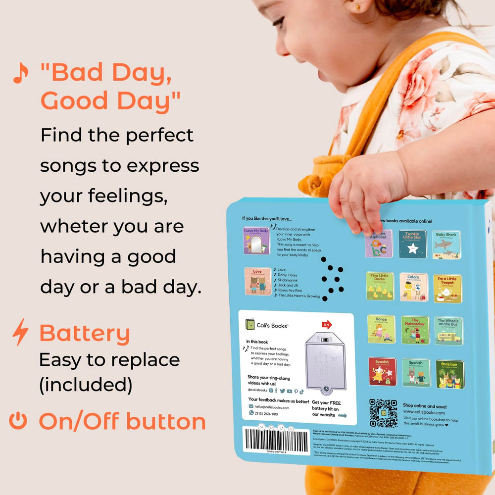 Cali's Books Bad Day Good Day illustrations depict emotions for toddlers