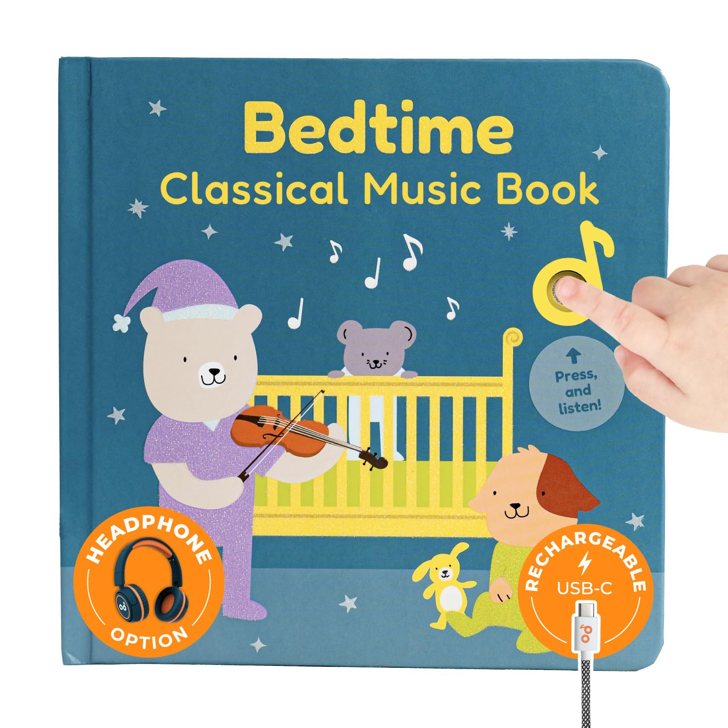 Cali's Books bedtime musical book cover, built for durable, kid-friendly bedtime routines.