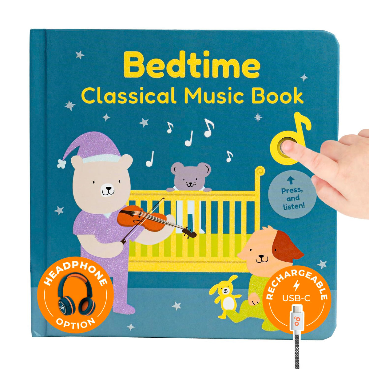 Cali's Books bedtime musical book cover, built for durable, kid-friendly bedtime routines.