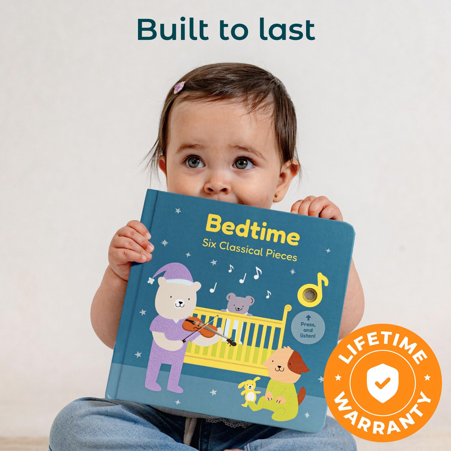 Cali's Books durable board construction withstands daily use by toddlers.