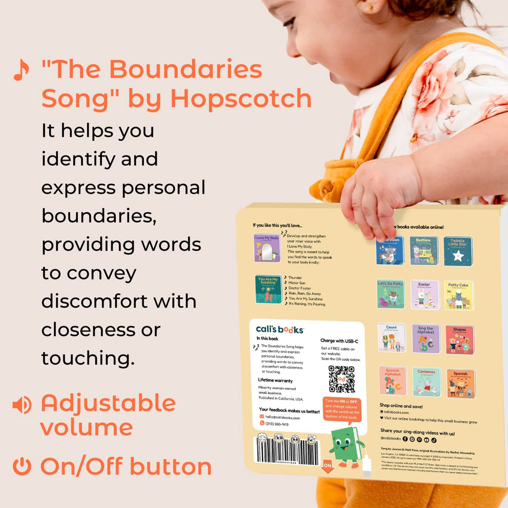 Cali's Books Boundaries Song travel-friendly design fits car journeys
