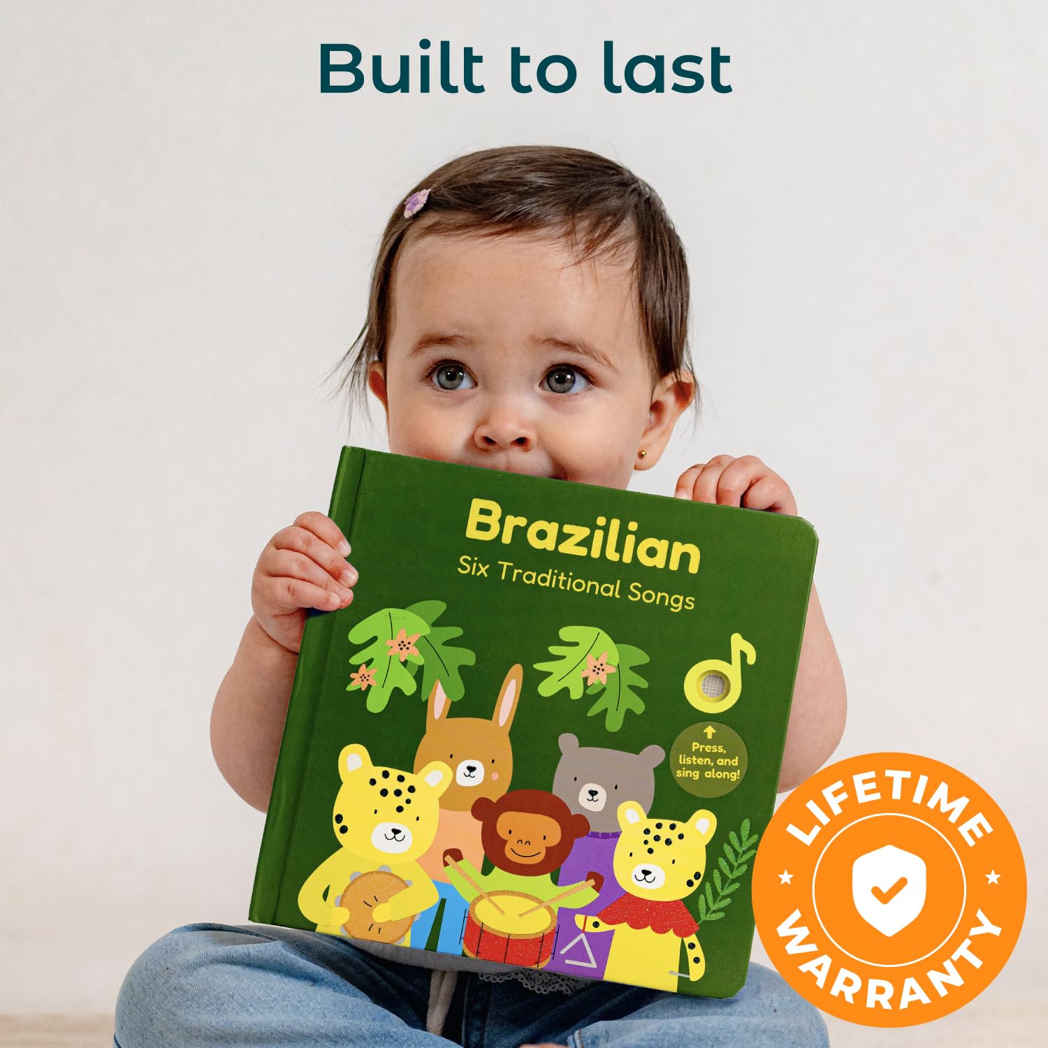 Compact size of Cali's Books fits tiny hands for easy handling