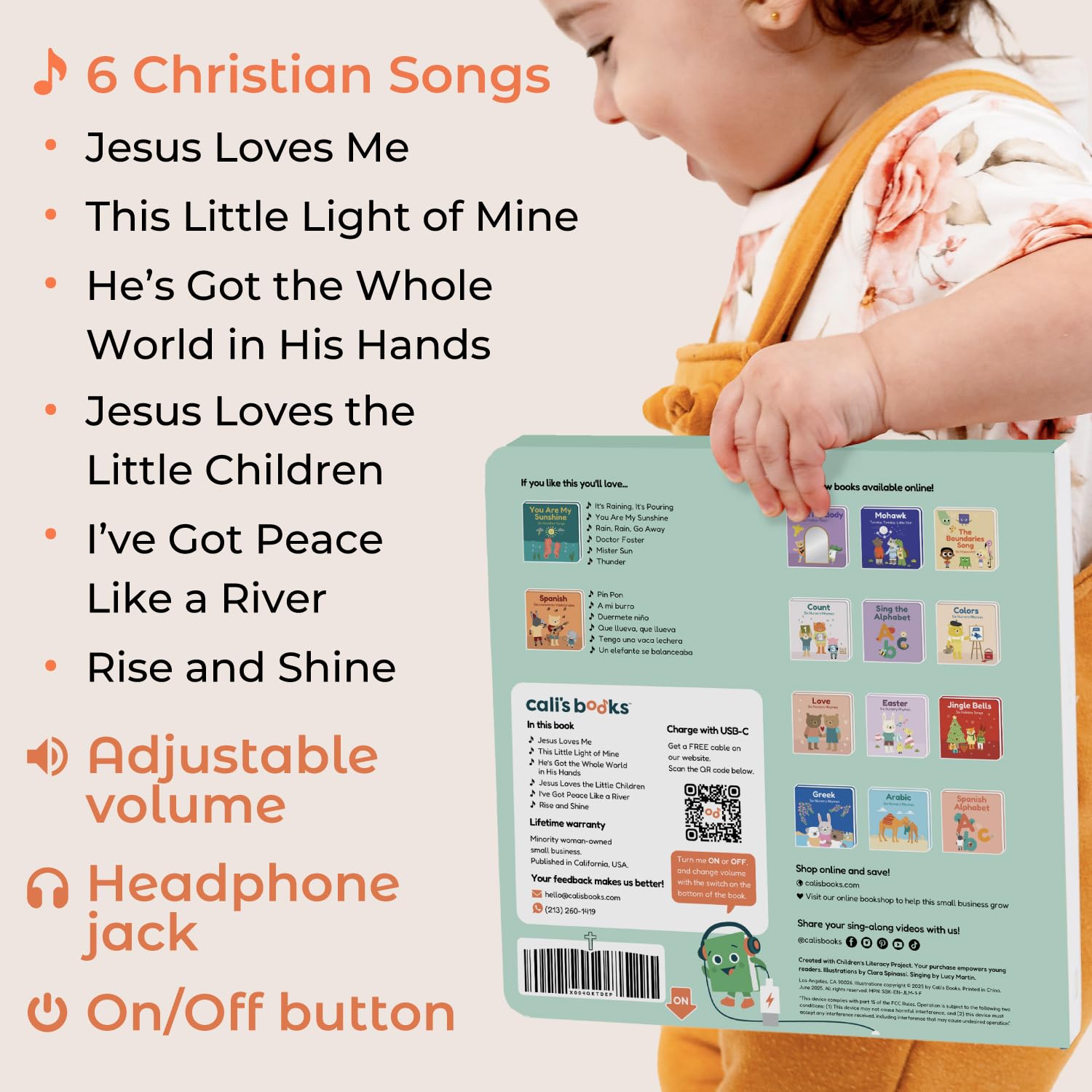 Durable, safe toddler book designed for busy hands.