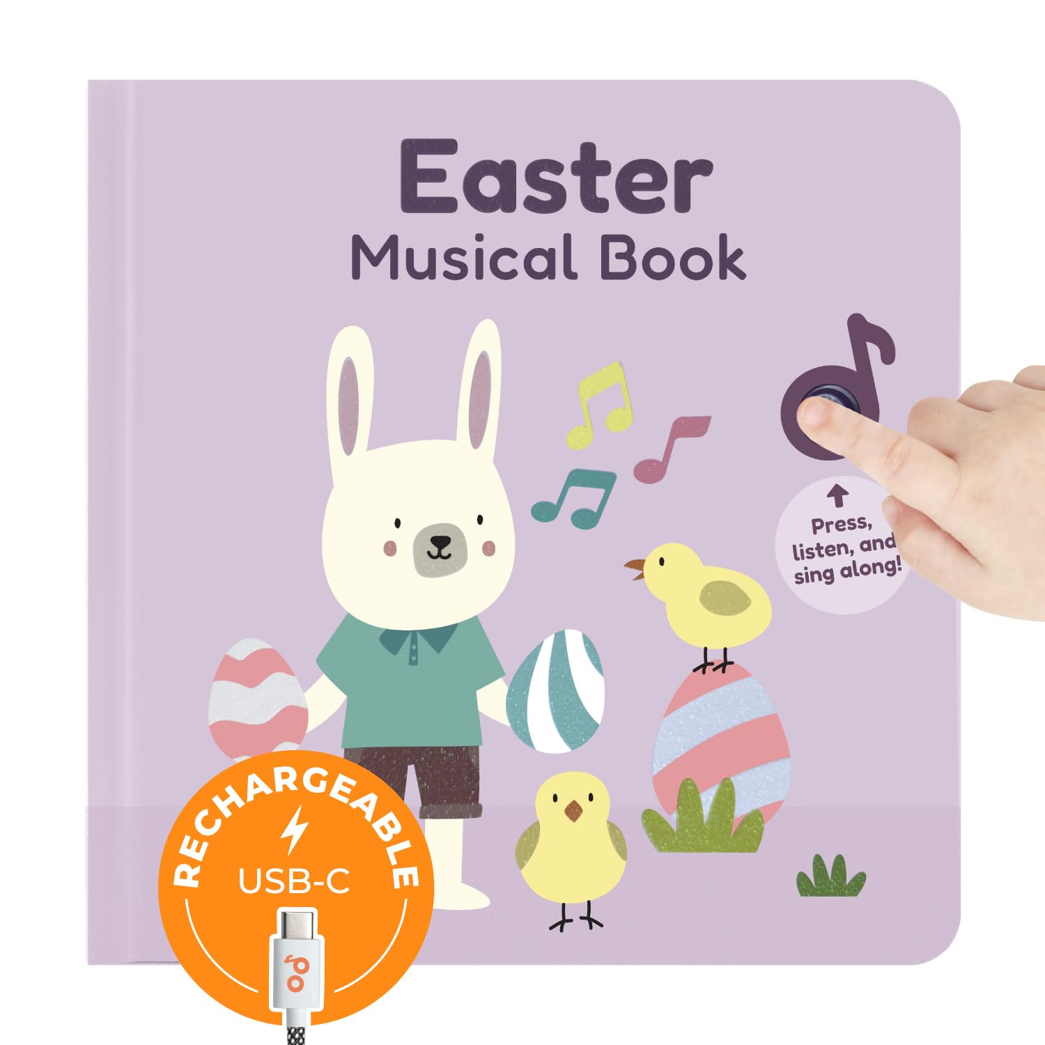 Cali's Books Easter musical book cover with bright art to spark curiosity.