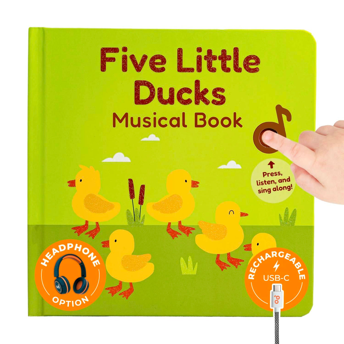 Cali's Books Five Little Ducks cover invites early reading engagement for toddlers.