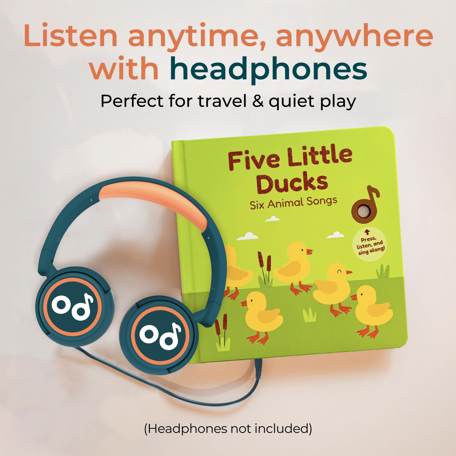 Cali's Books Five Little Ducks sound-button offers interactive music play for kids.