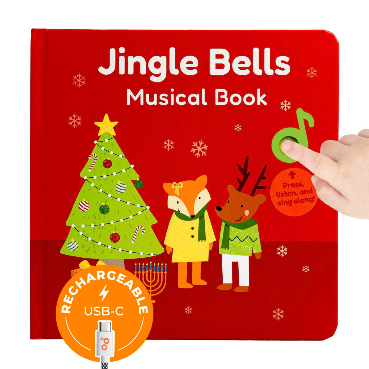 Cali's Books Jingle Bells book cover invites curious toddlers to explore with festive visuals and gift appeal.