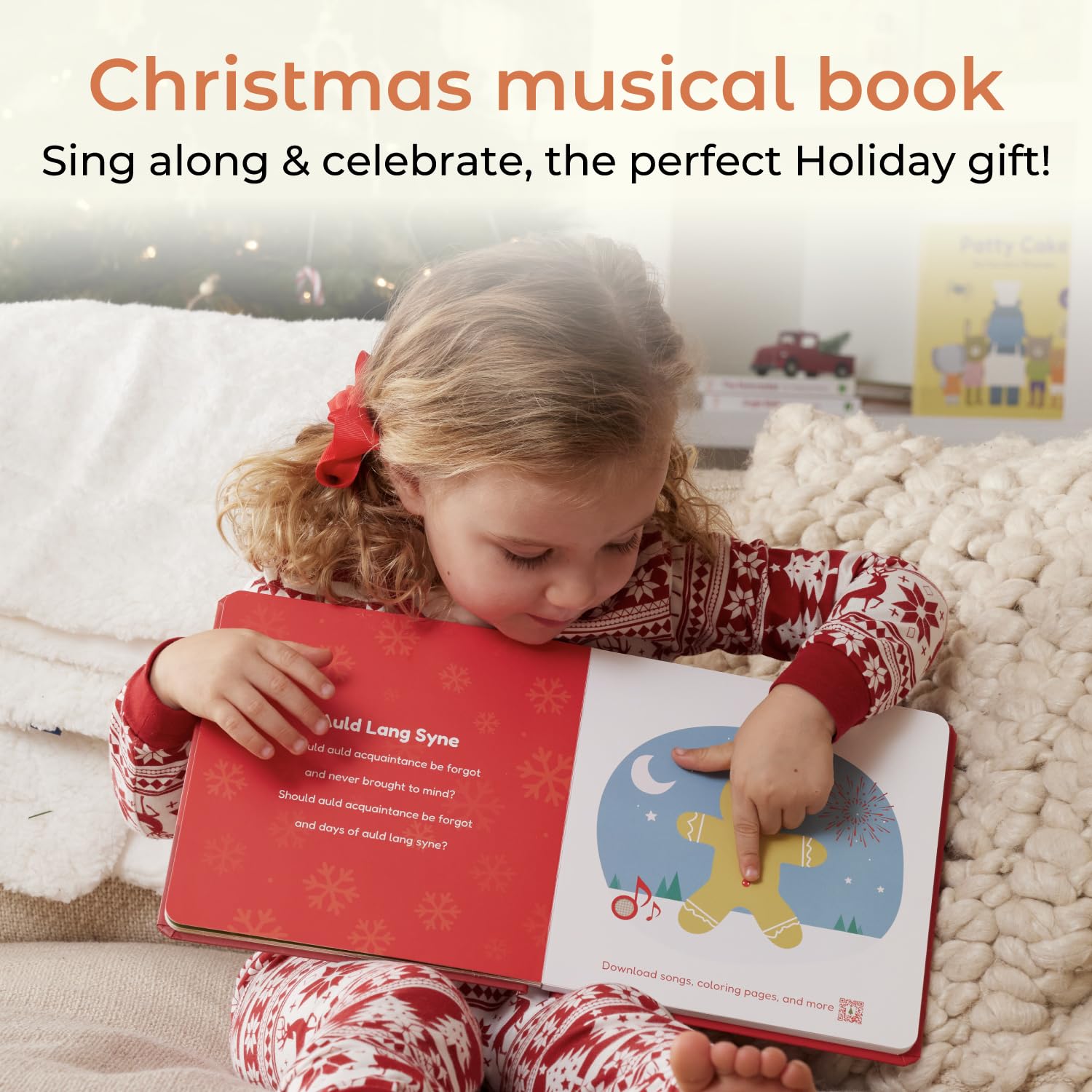 Cali's Books Jingle Bells durable board pages withstand toddler exploration.