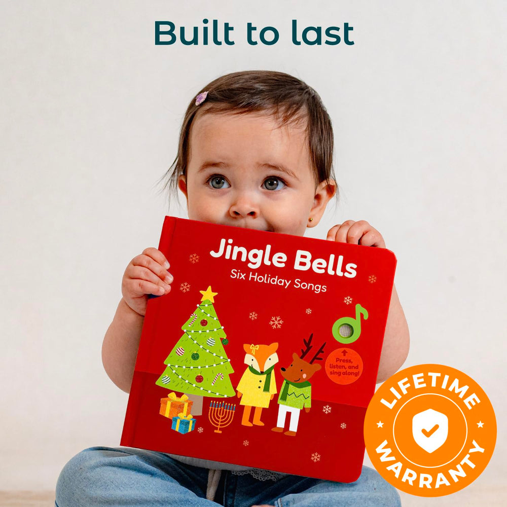 Cali's Books Jingle Bells arrives in gift-ready packaging for the holidays.