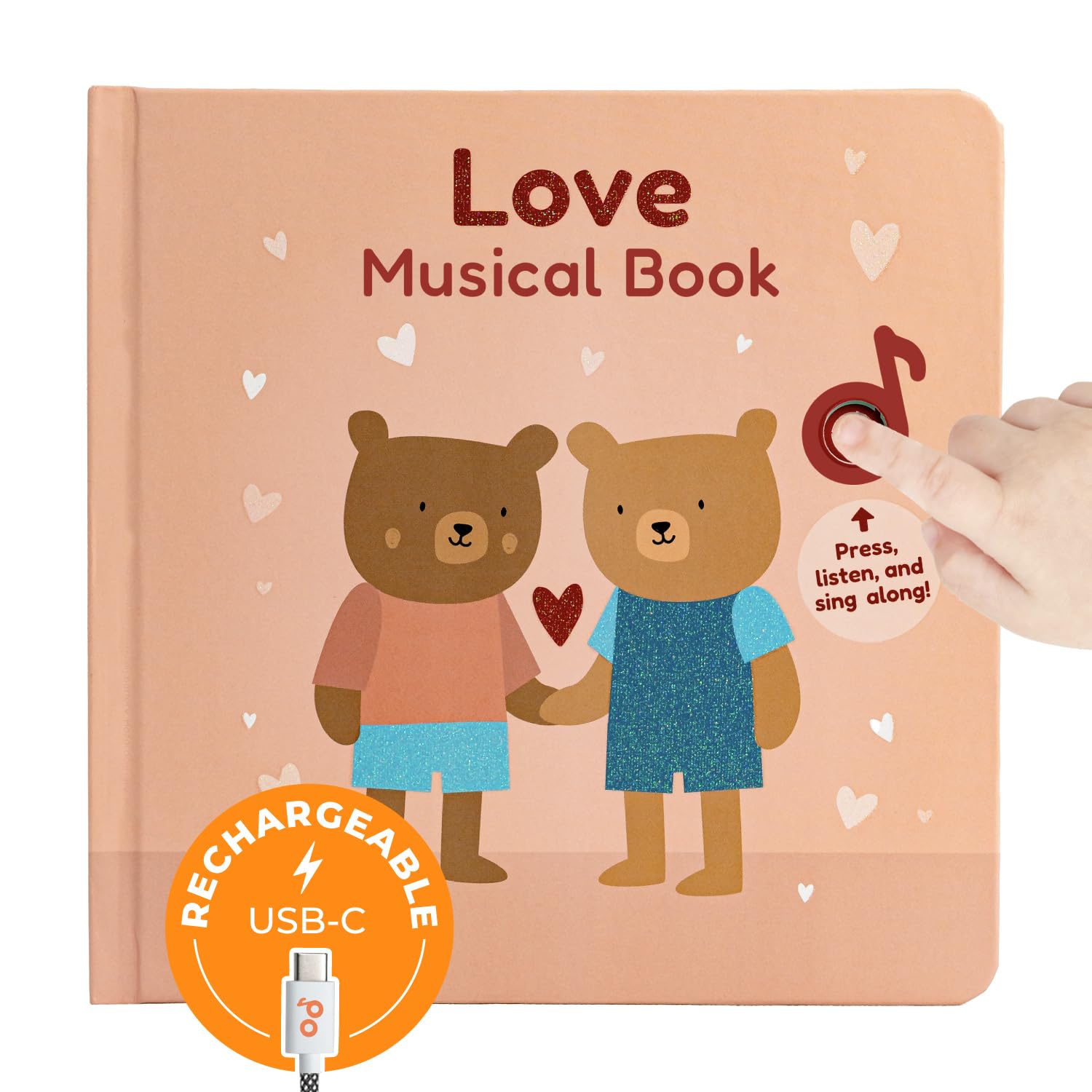 Cali's Books Love Nursery Rhymes page buttons promote interactive learning for toddlers.