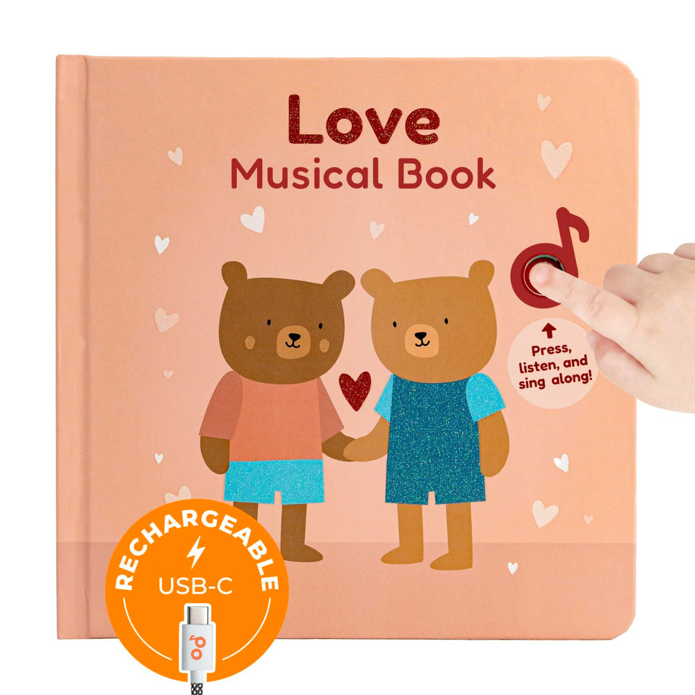 Cali's Books Love Nursery Rhymes page buttons promote interactive learning for toddlers.