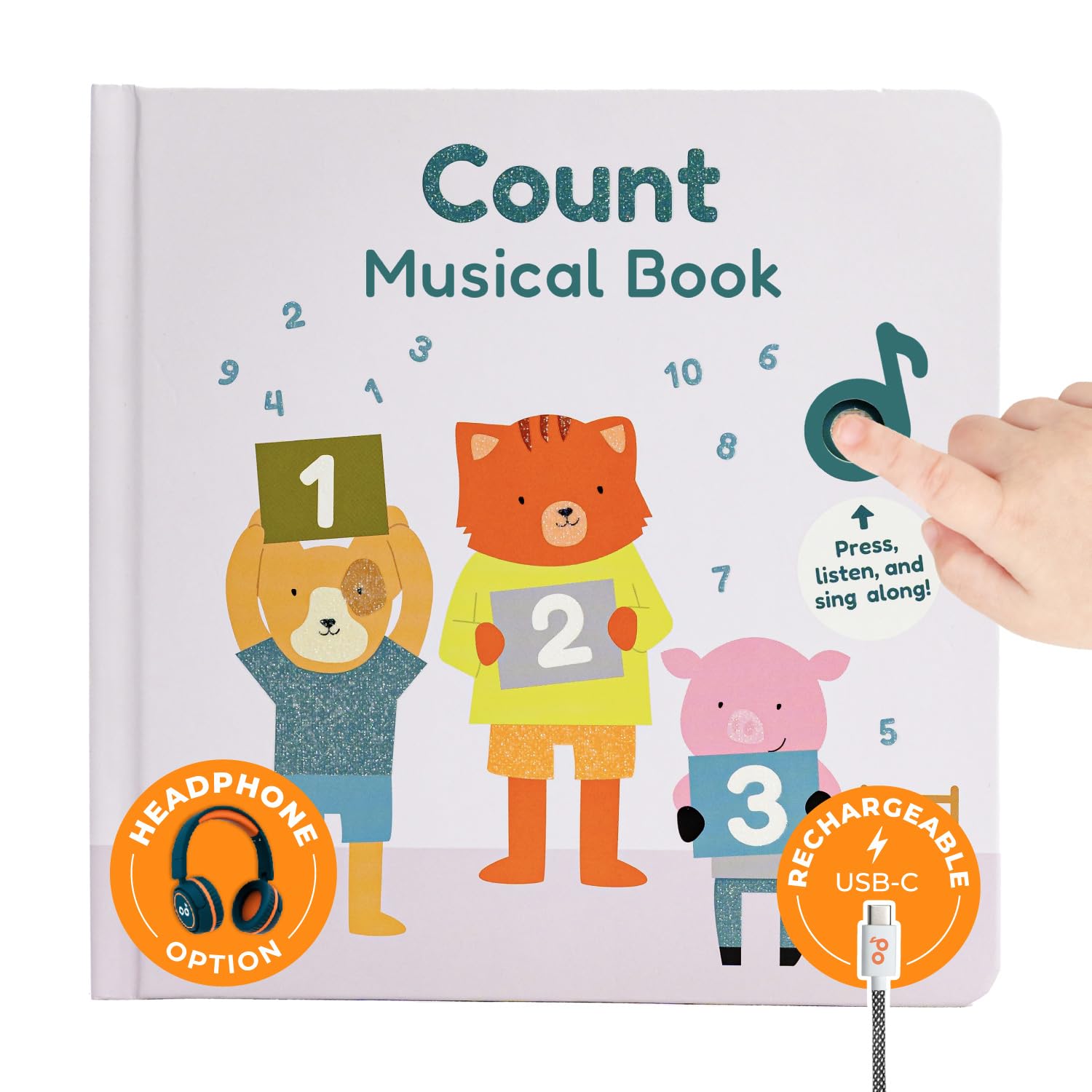 Cali's Books Number Book for Toddlers cover with bright numbers to spark early counting