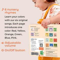 Cali's Books nursery rhymes and songs support early vocabulary through playful pages.