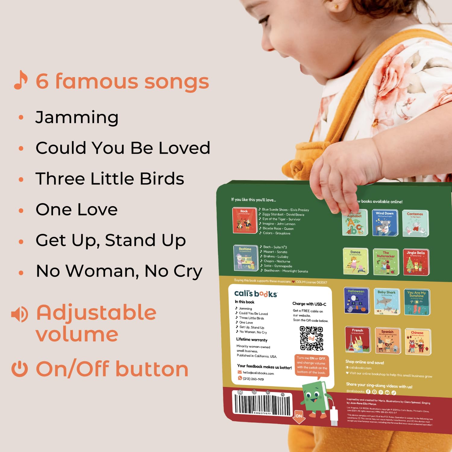 Cali's Books Reggae Musical Book Toddlers group-play scene showcases shared musical moments.